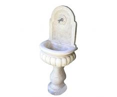 Fuente de pared de mármol chiampo esculpido a mano