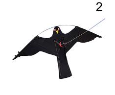 Teekit Vivid Hawk Kite Flying Bird Pigeon Trampa Control de plagas Jardín Scarer Kite Toy