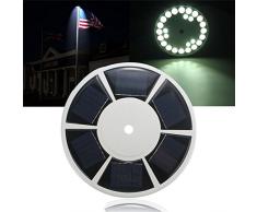HELEISH 26LED luz Solar de la Noche Brillante del asta de Bandera IP67 para la Yarda del jardín Accesorios de iluminación LED