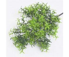 YMZ - 5 ramas artificiales de imitación de pino, ramas de ciprés, ramas de belleza, pino artificial, pino, maceta, bonsái, decoración para el hogar, arreglo de flores, accesorios de decoración