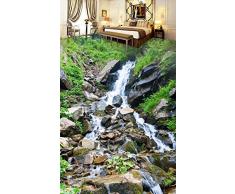 Wapel Fotomurales 3d Papel Pintado Tamaño personalizado 3D Suelo Mural Adoquín 3D Sala Wallpaper Paisaje 3D Piso Para Sala De Estar Cuarto De Baño 250x175cm
