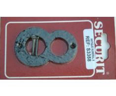 Securit - Antigüedades efecto hierro forjado negro sin número 8 de la puerta