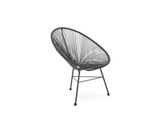 BEAT COLLECTION Acapulco Sillón Moderno, Negro, 1