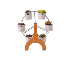 DaoRier Maceta Suculenta Macetas para Flores Maceta de cerámica Molino de Viento Maceteros para Decorativa de Jardín Hogar Oficina