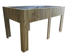 AD servicios Mesa de Cultivo Grande (Huerto Urbano) de Madera tratada 150x80x80 cm