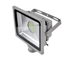 PrimLight Foco con Sensor de Movimiento 6X 50W,SMD Iluminación Led de Seguridad,Focos de Exterior con detector PIR,SMD Proyector Ahorro de Energía,Impermeable IP65 para Jardín, Patio,Blanco Frío