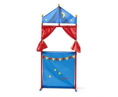 Sterntaler Teatro para Marionetas, Tamaño: 149 x 68 cm, Azul/Rojo