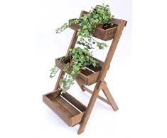 Flor etapa Fiora de madera 90 cm flores soporte para plantas de tela estante estante