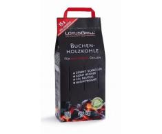 Lotus Parrilla de carbón Madera Haya 2,5 kg. Especialmente Diseñado para los raucharmen Carbón Vegetal Barbacoa/ - Parrilla de Mesa