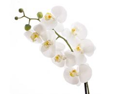 Orquídea phalaenopsis artificial EMILIA, blanco, en maceta, 50 cm - flor / planta sintética - artplants