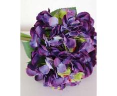 Decorativo ramo KLARA de hortensias, lila, 30 cm, Ø 18 cm - Flor sintética / Planta artificial - artplants
