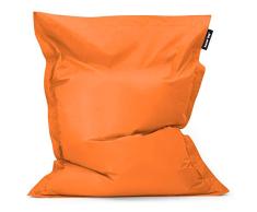 Bean Bag Bazaar Bazaar Bag - Naranja, 180cm x 140cm, Puf Gigante para Interiores y Exteriores – Puff Enorme, Ideal para Usar en el Hogar y el Jardín