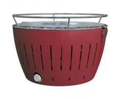 LotusGrill G-RO-34 - Barbacoa de carbón sin humo, color rojo
