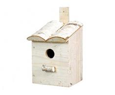 Nidal para pájaros, casa para pájaros de madera, nido de madera 14 x 13 H 23/28 cm (32 mm)
