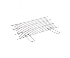 Sauvic 02755 - Parrilla barbacoa inoxidable recortable, 18/8, 80 x 40 cm
