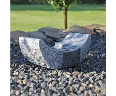 CLGarden SB15-2 - Fuente de granito con iluminación LED para jardín