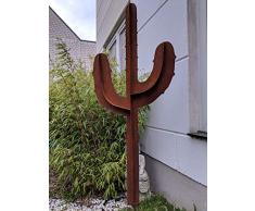 Zen Man 031990 - Escultura de Metal para jardín (65 x 10,5 x 150 cm)
