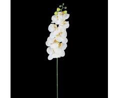 Orquídea mariposa Pixnor simulación Artificial flores hogar decoración vegetal blanco