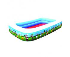Bestway 91008 - Piscina Hinchable Infantil Mickey and the Roadster Racers Family 262x175x51 cm