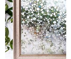 Vinilo Película De Ventana Privacidad Esmerilada, Película De Ventana Opaca Esmerilada Pegatinas De Vidrio Piedra De Adoquín 3D Manchado Impermeable Pvc Autoadhesivo Lámina De Hogar Películas De