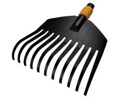 Fiskars 135551 - Pequeña escoba para césped