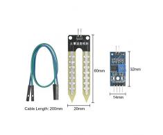 KKmoon 5pcs módulo de Sensor de Detección de Humedad Higrómetro la humedad del suelo sistema de riego automático para Arduino