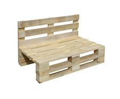 Sofa PALETS Lijado Y Cepillado - Medida 120cm X 60cm -Interior/Exterior Nuevo-Natural Sillon PALETS