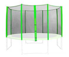 SixBros. Red de segurida verde para trampolín de jardín 1,85 M - 4,60 M - diferentes tamaños - SN-ON/1952 - Size 2,45 m 3L