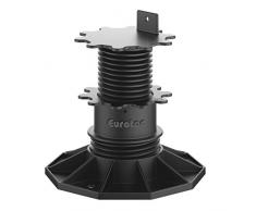 Eurotec "Eco L" Pedestal ajustable (de 6,5 hasta 13 cm) para suelo de terraza, Paquete de 20