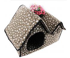 Demarkt Cama Para Mascotas Casa Perrito Gato Dog Bed House Pueden limpiarse con Cierre de Cremallera