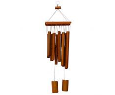 LIOOBO Campanilla de viento de madera de bambú, campana de iglesia para colgar