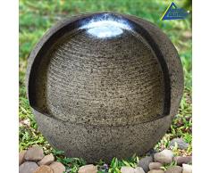 AMUR Fuente Decorativa - Fuente DE Interior y Exterior - Fuente para JARDÍN - Fuente EN Cascada 230/12V - Fuente Ornamental - Fuente de Jardin Fuente DE Vida - Fuente de Agua 230V con luz LED