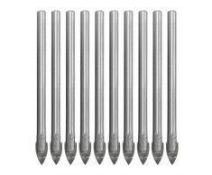 EsportsMJJ 10Pcs 6 mm Punta De Lanza Taladro Brocas Carburo De Cerámica De Mármol Azulejo De Vidrio Taladro Conjunto