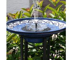 TekHome 2019 Bomba de Agua Solar, Decoracion Jardin, Fuentes de Agua Decorativas Exterior, Fuentes Solares para Jardin, Fuente Decorativa, Mini Bomba Agua, Bomba de Agua para Piscina/Estanque.