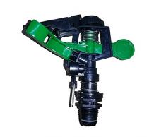 Aspersor agrícola 1/2" sectorial plástico Aspersor de impacto agricola de bajo caudal, rosca macho PACK de 5 Unidades