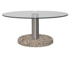 Granito Outdoor - Mesa para 525 diámetro esmerilado/Multicolor