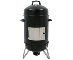 BBQ-Toro Hickory Ahumador XL, 46 cm de diámetro, horno para ahumar, barbacoa de carbón, 107 cm de alto
