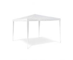 Relaxdays – Carpa pabellón para Fiestas y Festivales Hecho de Tubos de Acero y de 110 g PE con Medidas 2,5 x 3 x 3 m en Color Blanco