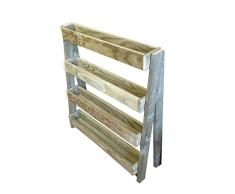AD servicios Huerto Urbano Vertical con pie de 100x90x30 cm (Mesa de Cultivo) con 4 jardineras.