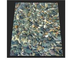 Piso mural 3d Foto 3d papel tapiz personalizado mural papel tapiz de pvc Agua clara adoquín baldosa 3D baño piso pintura 250X175CM