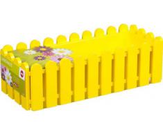 Emsa 508694 Casa Brilliant - Jardinera rectangular (polipropileno, 75 x 20 x 16 cm), color amarillo