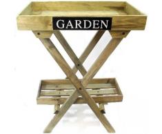 2 de madera estante plegable unidad de pantalla – jardín 78 cm atractivo en cualquier lugar en jardín
