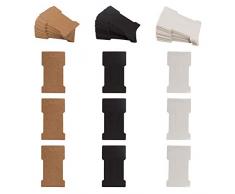 NBEADS Tarjetas para Exhibir Pinzas para el Cabello de 120 Unidades, Tarjetas de Exhibición de 3 Horquilla de Papel de Cartón de Colores para Pinzas para el Cabello Y Accesorios para el Cabello