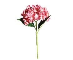 MerryWould Artificial Hydrangea Flower, 1 PCS Ramos de hortensias de Seda de Tallo Largo para Bodas, hogar, Hotel, decoración de Fiestas, centros de Mesa (H)