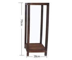Sarazong Mesa Superior de pie de Soporte de Planta Superior de Madera Maciza con Soporte de Planta de Soporte Soporte de Flor de Interior Planta de Piso de Aterrizaje Soporte de,A