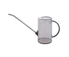 Baffect 1 litro de regadera, Claro cilíndrico de riego con Acero Inoxidable de Largo vertido Jardín Planta de riego Herramienta para Plantas de Interior Plantas de Escritorio de Interior y Exterior