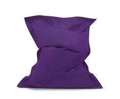 Comfort Co Puf Gigante Tipo Desgarbado- Pufs para Exteriores/Interiores 100% Impermeable (Púrpura)