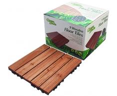 Greenblade BB-WD100 9 azulejos de suelo, madera, 30 x 30 x 0,22 cm
