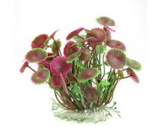 Planta Artificial Decoración para Acuario Plástico Color Rosa