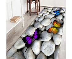 UPKOCH Alfombrilla de Entrada Alfombrilla de Entrada Alfombrillas de Piso adoquín Mariposa raspador Felpudo Alfombrilla Antideslizante para el hogar